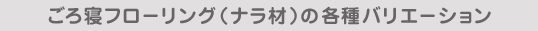 ����Q�t���[�����O�i�i���ށj�̊e��o���G�[�V����