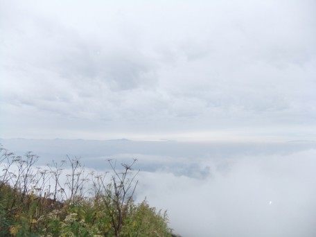 まるで雲の上にいるような景色