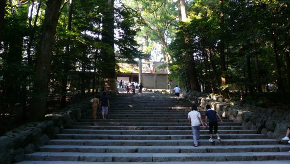 ３年前に訪れた際の伊勢神宮