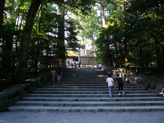 ３年前に訪れた際の伊勢神宮