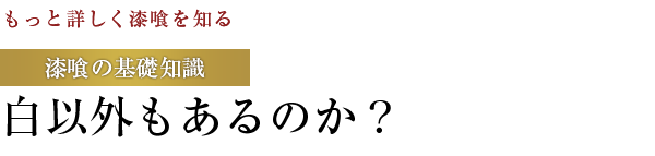 【もっと詳しく漆喰を知る】漆喰の基礎知識：白以外もあるのか？